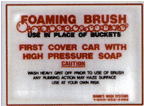 Foaming Brush Sign